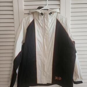 Harley Davidson Black and White Windbreaker